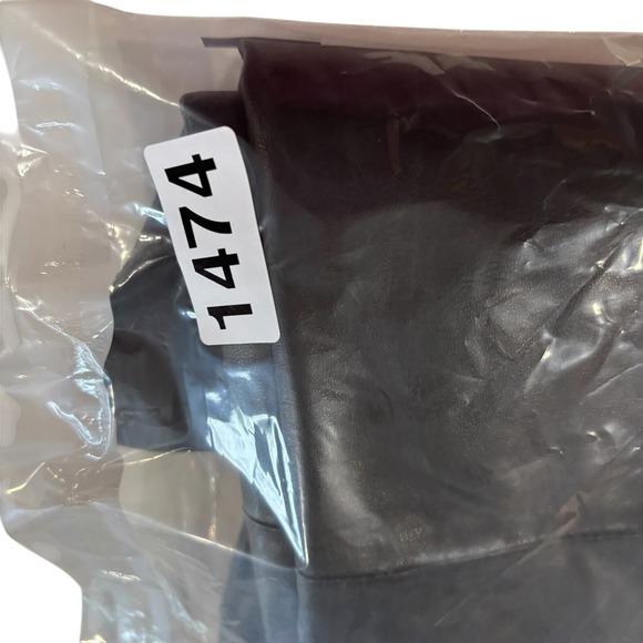 Vintage‎ 90s Unbranded Womens Black Old Money Genuine Leather Tibor Skirt - Picture 8 of 8